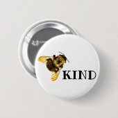 Bijen Bumblebees Button achterin (Voorkant /achterkant)