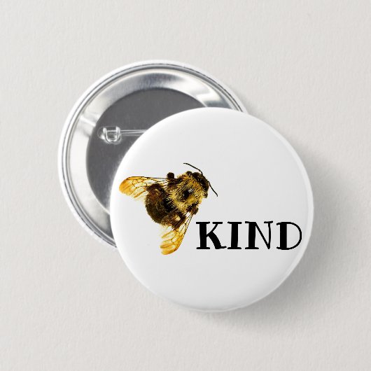 Bijen Bumblebees Button achterin (Voorkant /achterkant)