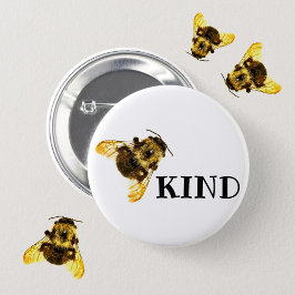 Bijen Bumblebees Button achterin