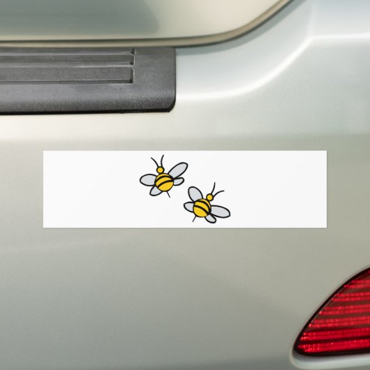 Bijen Bumpersticker (Op auto)