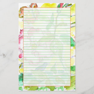 Bijen Butterflies Bluebird Green Lined Briefpapier