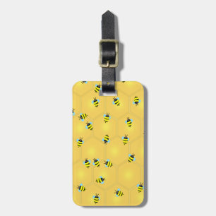 Bijen Buzzing Bagagelabel