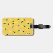 Bijen Buzzing Bagagelabel (Achterkant horizontaal)