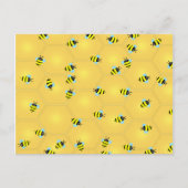 Bijen Buzzing Briefkaart (Voorkant)