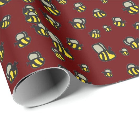 Bijen Cadeaupapier (Rol Hoek)