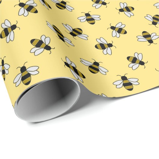 Bijen Cadeaupapier (Rol Hoek)