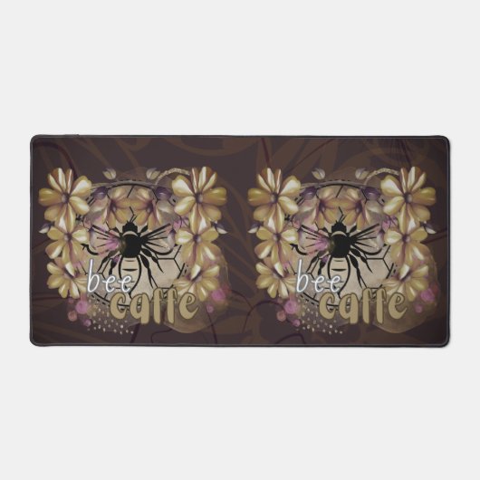 Bijen, cafe bureaumat (Voorkant)