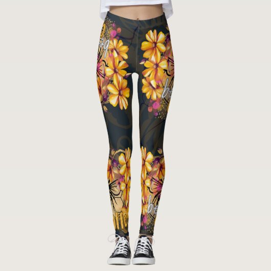 Bijen, cafe leggings (Voorkant)