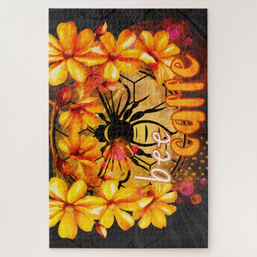 Bijen, cafe legpuzzel (Verticaal)