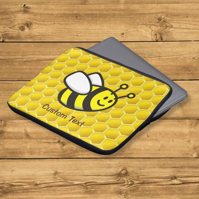 Bijen Cartoon Laptop Sleeve (Creator heeft geüpload)