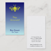 Bijen [citroen] op gradiënt [hemel] visitekaartje (Voorkant / Achterkant)