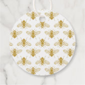 Bijen Daisies en Zonnebloemen Baby shower Bedankjes Labels (Achterkant)