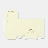 Bijen & Daisy Geel Baby shower Bedankdoosjes (Uitgevouwen)