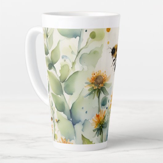 Bijen dansen hoge Mok (Linkerhoek)