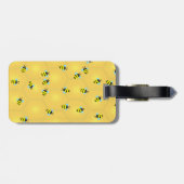 Bijen die gepersonaliseerd zijn bagagelabel (Achterkant horizontaal)