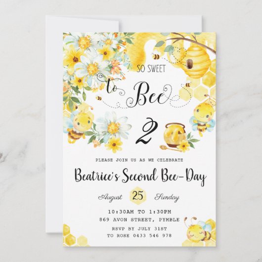 Bijen die zo fijn zijn om elke leeftijd te worden kaart (Voorkant)