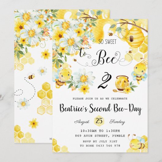 Bijen die zo fijn zijn om elke leeftijd te worden kaart (Voorkant / Achterkant)