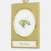 Bijen - Donkere, mysterieuze injectie Verguld Banner Ornament (Links)