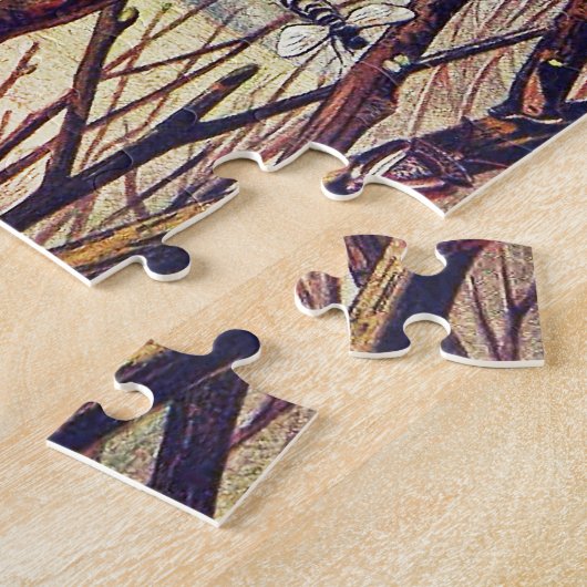  bijen doorsneden voorjaarsbloesem legpuzzel (Zijkant)