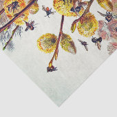  bijen doorsneden voorjaarsbloesem tissuepapier (Detail)