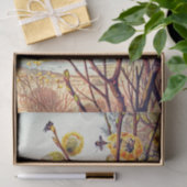  bijen doorsneden voorjaarsbloesem tissuepapier (Geschenk)