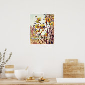 bijen doorsneden voorjaarswild bloesem poster (Keuken)