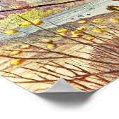 bijen doorsneden voorjaarswild bloesem poster (Hoek)