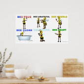 Bijen een goede bij poster (Keuken)