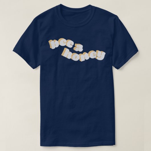 Bijen een honingmotief t-shirt (Design voorkant)