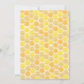 Bijen eerste 1e verjaardag uitnodiging voor jongen (Achterkant)