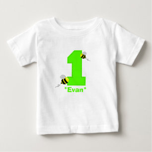 Bijen Eerste Verjaardag Jongen Shirt