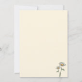 Bijen en Baby shower van Daisies Kaart (Achterkant)