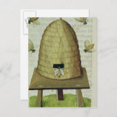 Bijen en bijen briefkaart (Voorkant / Achterkant)