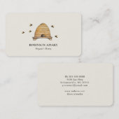  bijen en bijenkorf bijenstal visitekaartje (Voorkant / Achterkant)