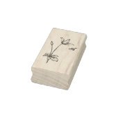Bijen en Bloem Art Stamp Rubberstempel (Stempel)