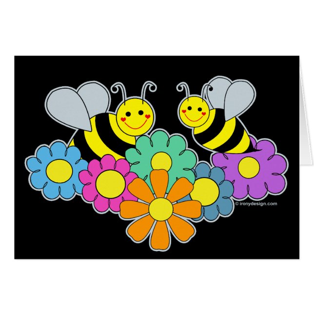 Bijen en bloemen (Voorkant Horizontaal)