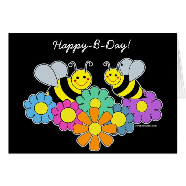 Bijen en bloemen (Voorkant Horizontaal)