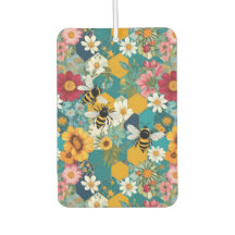 Bijen en bloemen Bijen bloem patroon