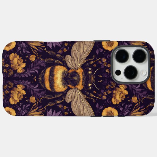 Bijen en bloemen Case-Mate iPhone case (Achterkant (horizontaal))