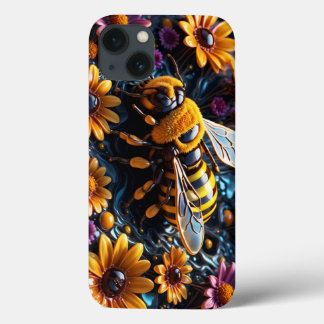 bijen en bloemen Case-Mate iPhone case