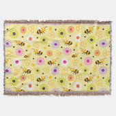 Bijen en bloemen deken (Voorkant)