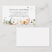 Bijen en  Bloemen Display Douche Informatiekaartje (Voorkant / Achterkant)