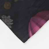 bijen en bloemen fleece deken (Hoek)