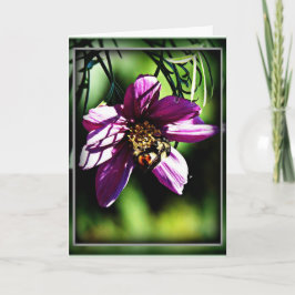 Bijen en bloemen hebben elkaar nodig kaart