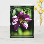 Bijen en bloemen hebben elkaar nodig kaart (Gele Bloem)