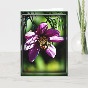 Bijen en bloemen hebben elkaar nodig kaart
