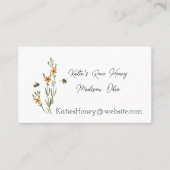 Bijen en Bloemen honingVisitekaartje Visitekaartje (Voorkant)