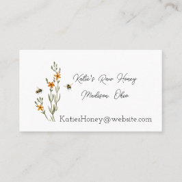 Bijen en Bloemen honingVisitekaartje Visitekaartje