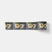 Bijen en bloemen in de lente satijnen lint (Voorkant)