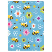 Bijen en bloemen klembord (Achterkant)